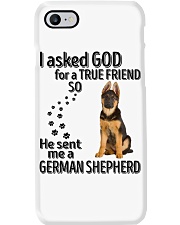 I asked God - German Shepherd Phone Case tile