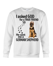 I asked God - German Shepherd Crewneck Sweatshirt tile