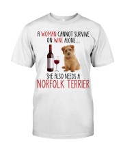 She Also Needs - Norfolk Terrier Dog Classic T-Shirt front