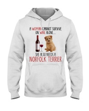 She Also Needs - Norfolk Terrier Dog Hooded Sweatshirt tile
