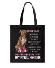 Talking Me - Brown Pitbull Tote Bag tile