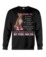 Talking Me - Brown Pitbull Crewneck Sweatshirt tile