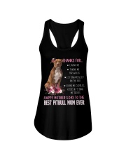 Talking Me - Brown Pitbull Ladies Flowy Tank tile