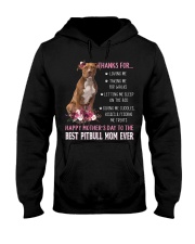 Talking Me - Brown Pitbull Hooded Sweatshirt tile