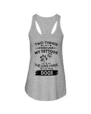 Love My Dogs and Tattoos Ladies Flowy Tank tile