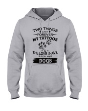 Love My Dogs and Tattoos Hooded Sweatshirt tile