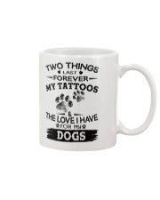Love My Dogs and Tattoos Mug tile