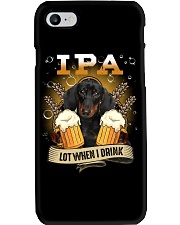 IPA Lot - BLACK Dachshund 2 Phone Case tile