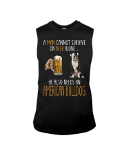 Beer Alone - American Bulldog Sleeveless Tee tile