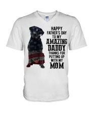 Father Day - Labrador V-Neck T-Shirt tile