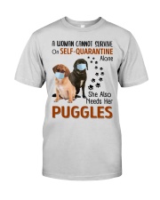 Quarantine With Puggles Premium Fit Mens Tee tile