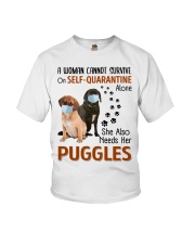 Quarantine With Puggles Youth T-Shirt tile