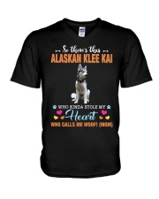 Kinda Stole - Alaskan Klee Kai V-Neck T-Shirt tile