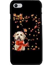 Leaf Scarf - Goldendoodle 1 Phone Case tile