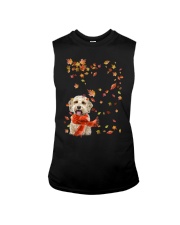 Leaf Scarf - Goldendoodle 1 Sleeveless Tee tile