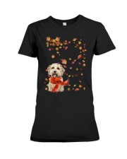 Leaf Scarf - Goldendoodle 1 Premium Fit Ladies Tee tile