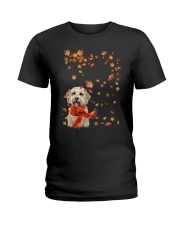 Leaf Scarf - Goldendoodle 1 Ladies T-Shirt tile