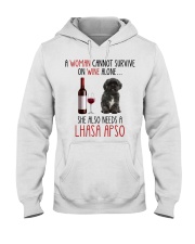 She Also Needs - Lhasa Apso Hooded Sweatshirt tile