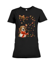 Leaf Scarf - beagle Premium Fit Ladies Tee tile