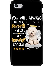 Hardest Goodbye - CREAM Bichon Frise Phone Case tile