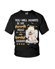Hardest Goodbye - CREAM Bichon Frise Youth T-Shirt tile