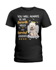 Hardest Goodbye - CREAM Bichon Frise Ladies T-Shirt tile