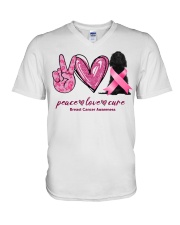Cure - Black Cocker Spaniel V-Neck T-Shirt tile