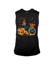 Autumn Bike - LONG HAIRED German Shepherd Sleeveless Tee tile