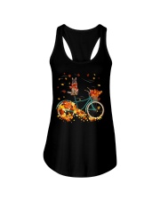 Autumn Bike - LONG HAIRED German Shepherd Ladies Flowy Tank tile