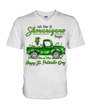 Shenanigans - Xoloitzcuintli V-Neck T-Shirt tile