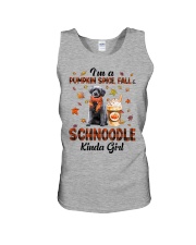 Pumpkin Kinda - GREY Schnoodle Unisex Tank tile