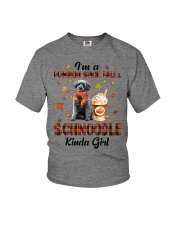 Pumpkin Kinda - GREY Schnoodle Youth T-Shirt tile