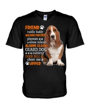 Playmate - Basset Hound V-Neck T-Shirt tile