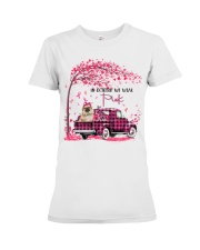 Pink Autumn - Tibetan Spaniel Premium Fit Ladies Tee tile