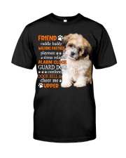 Playmate - BLACK Shih Tzu Classic T-Shirt front