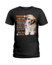 Playmate - BLACK Shih Tzu Ladies T-Shirt tile