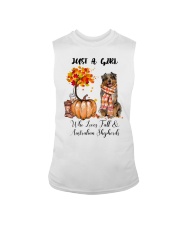Fall And - Australian Shepherd 1 Sleeveless Tee tile