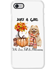 Fall And - Pomeranian 1 Phone Case tile