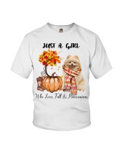 Fall And - Pomeranian 1 Youth T-Shirt tile