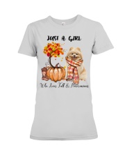 Fall And - Pomeranian 1 Premium Fit Ladies Tee tile