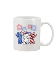 American Firework - Yorkshire Terrier Mug tile