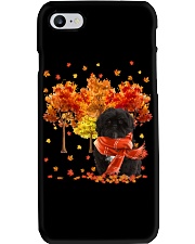 Fall Forest - BLACK Shih Tzu Phone Case tile