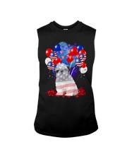 4th July American Balloons Flag Dog - Shih Tzu Sleeveless Tee tile