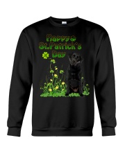 Gold Grass - Black labrador Crewneck Sweatshirt tile