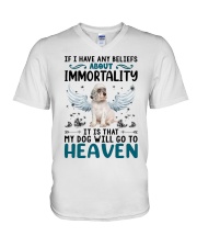 Immortality - English Setter V-Neck T-Shirt tile