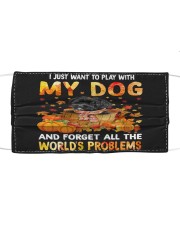 Forget Problems - BLACK Morkie Mask tile