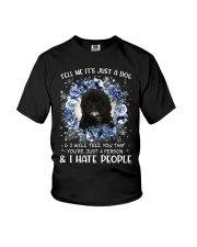 Hate People - BLACK Shih-Poo Youth T-Shirt tile