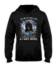 Hate People - BLACK Shih-Poo Hooded Sweatshirt tile