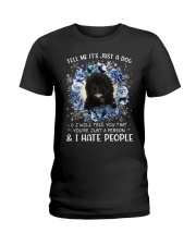 Hate People - BLACK Shih-Poo Ladies T-Shirt tile