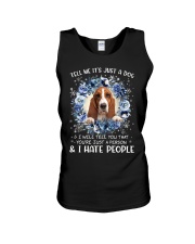 Hate People - Basset Hound Unisex Tank tile